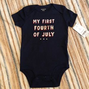 NWT Carter’s Baby Foirth of July Onesie